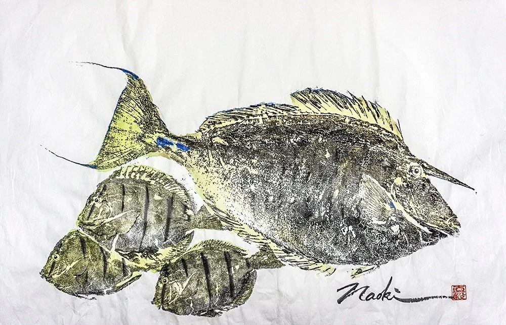 Unframed Originals — Gyotaku By Naoki